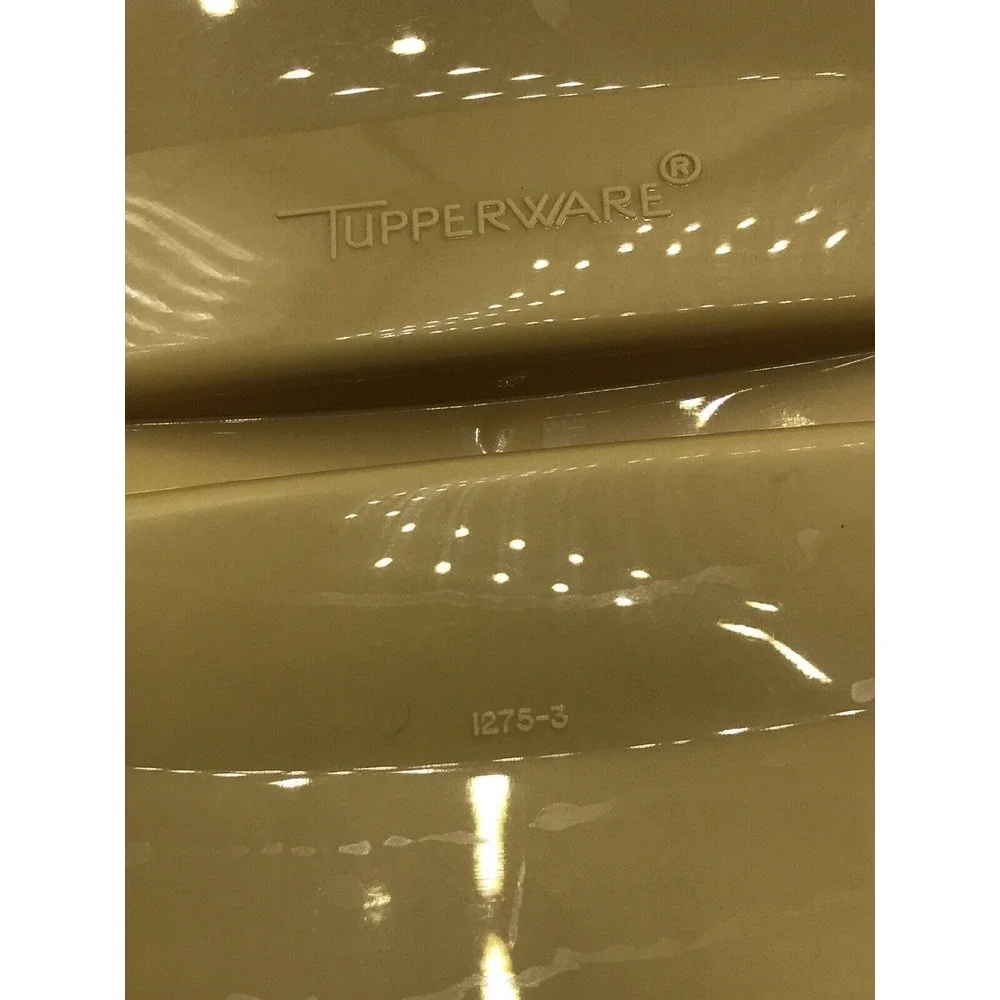 Tupperware  Gold Rice Vegetable Steamer‎ Lid Strainer & divider 4 pc